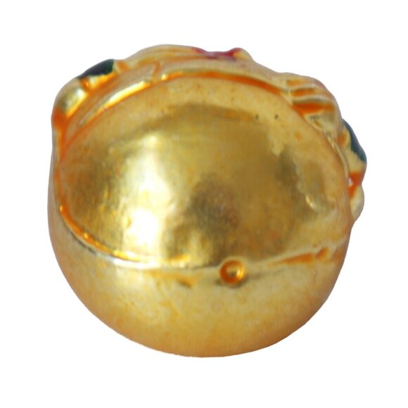 Vintage Mercury Glass Clown Christmas Tree Ornament 1960s - Picture 4 of 6